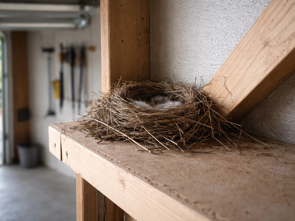 There Is a Bird Nest in My Garage: What to Do Today